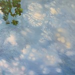 Lombárnyék (2019, olaj, vászon, 150x200cm, magántulajdon) Lombarnyek > Leaves shadow, 2019, 150x200cm, oil on canvas