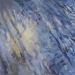 Lombárnyék I. (2018, olaj, vászon, 100x150cm, magántulajdon) > Leaves shadow, 2019, oil on canvas,100x150cm Leaves shadow, 2019, oil on canvas,100x150cm