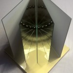 Életkönyv 2018 (üveg, tükör, mágnes, papír, hungarocell, 32x30x30cm)